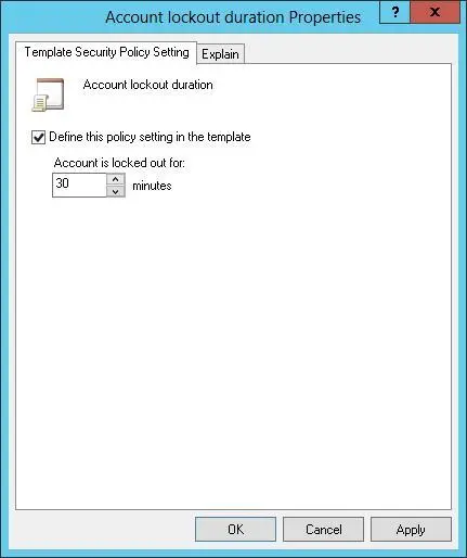 FIGURE 52Change template settings for account and local policies in the - фото 82