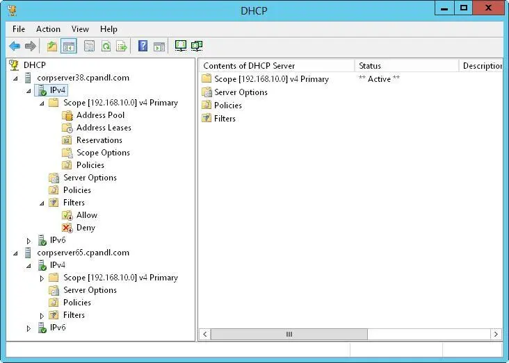 FIGURE 81Use the DHCP console to create and manage DHCP server configurations - фото 121