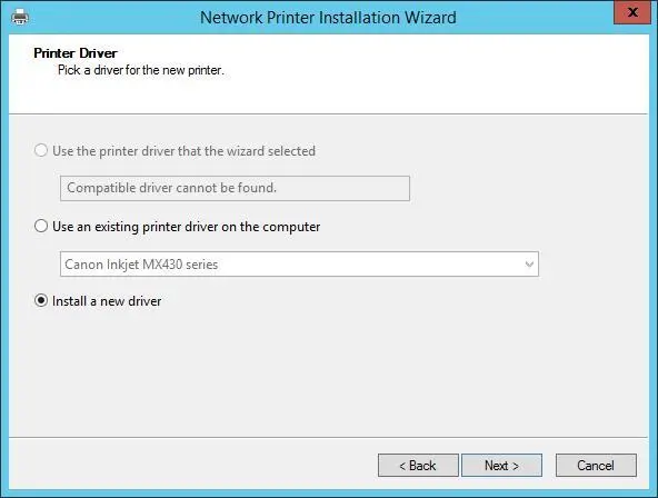 FIGURE 107Select the driver to use for the printer or install a new driver - фото 166