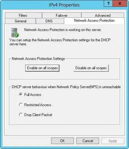 FIGURE 85The Network Access Protection tab controls the protection options for - фото 126