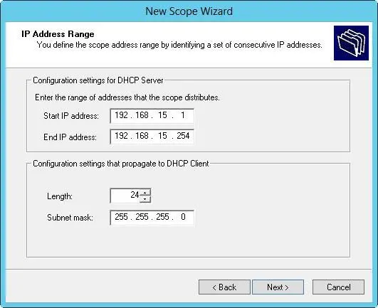 FIGURE 86In the New Scope Wizard enter the IP address range for the scope - фото 128