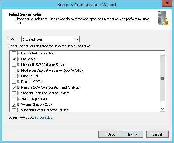 FIGURE 512Select the server roles to enable 7On the Select Client Features - фото 93