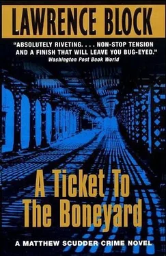 Lawrence Block A Ticket To The Boneyard обложка книги