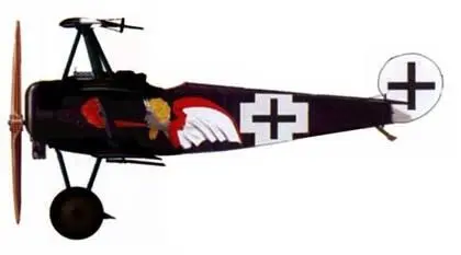 Фоккер Dr 45017 лейтенанта Йозефа Яобса Jasta 7 Сент Маргюрит май 1918 г - фото 144
