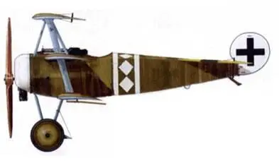 Фоккер Dr I 50317 лейтенанта Артура Рана Jasta 19 Бамтре апрель 1918 г - фото 153