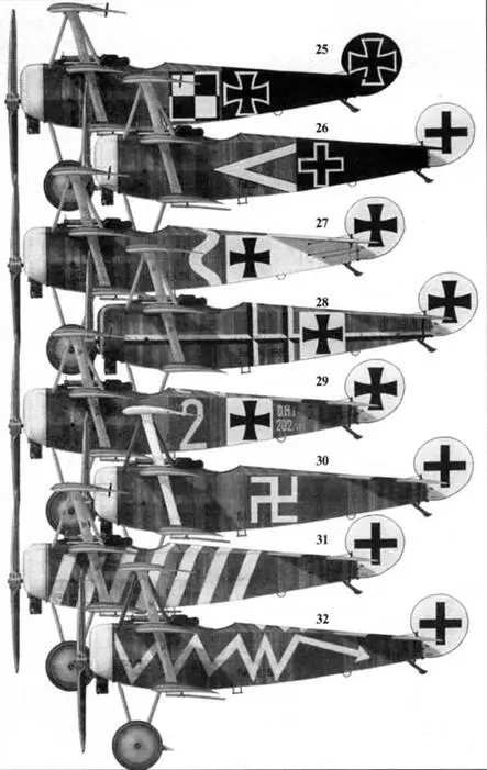25 Фоккер Dr I лейтенанта Германа Беккера Jasta 12 Тулис март 1918 г - фото 74