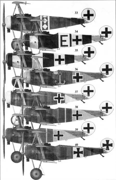 33 Фоккер Dr I 50317 лейтенанта Артура Рана Jasta 19 Балатре апрель 1918 - фото 88