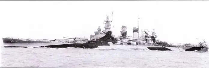 К концу 1943 г Северная Каролина была перекрашена из схемы Ms 21 в схему - фото 39