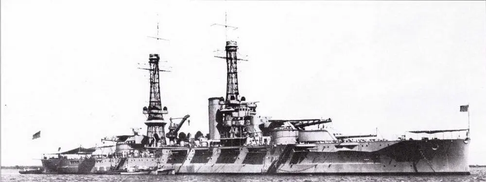 Оклахома январь 1920 г На крышах башен главного калибра B и X - фото 54