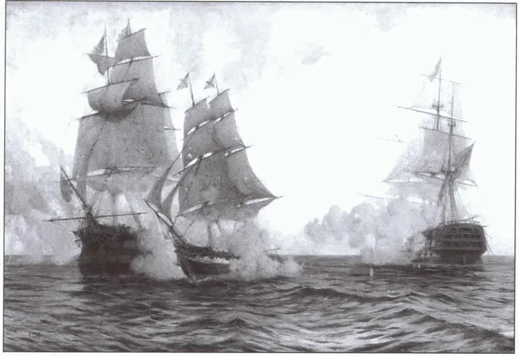 Бой брига Меркурий с турецкими кораблями 14 мая 1829 г Художник МС - фото 15