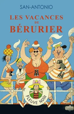 Frédéric Dard Les vacances de Bérurier обложка книги