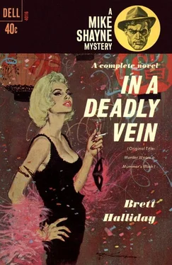 Brett Halliday In a Deadly Vein обложка книги