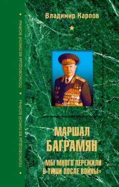 Владимир Карпов Маршал Баграмян. «Мы много пережили в тиши после войны» обложка книги