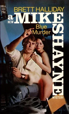 Brett Halliday Blue Murder обложка книги