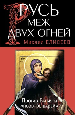 Михаил Елисеев Русь меж двух огней – против Батыя и «псов-рыцарей» обложка книги