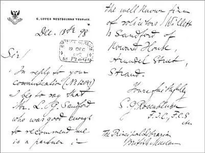 Sigmund Rosenblum gave the name of solicitor LJ Sandford to vouch for his - фото 4