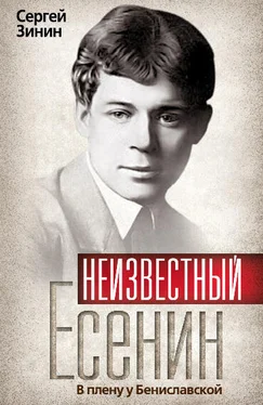 Сергей Зинин Неизвестный Есенин. В плену у Бениславской обложка книги