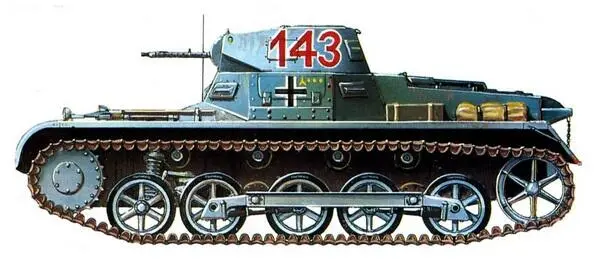 PzI AusfB 7я танковая дивизия 7Panzer Division Франция 1940 год Рядом - фото 86
