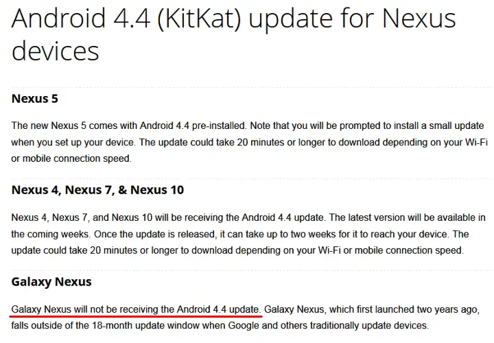Galaxy Nexus не получит последнее обновление по чисто формальной причине - фото 70