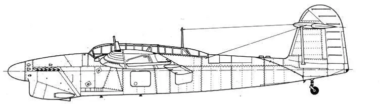 Модификация Mk II крыло MkII с РЛС ASV вид сверху - фото 6
