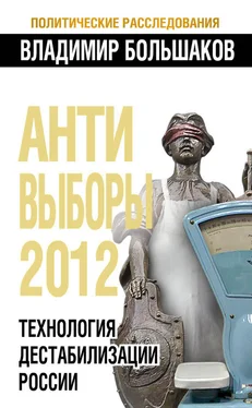 Владимир Большаков Антивыборы 2012. Технология дестабилизации России обложка книги