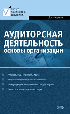 Лариса Воронина Аудиторская деятельность: основы организации обложка книги