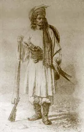 Афганский воин 6 октября 1879 года Робертс дал бой афганцам у селения - фото 14