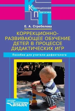 Елена Стребелева Коррекционно-развивающее обучение детей в процессе дидактических игр обложка книги