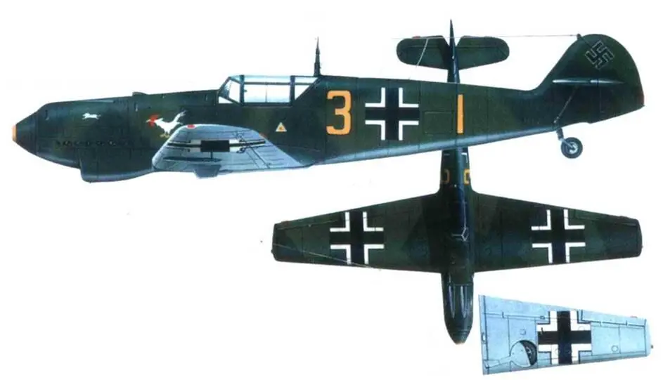 Me 109D из 3JGr 126 позднее 9ZG 26 Бонингхардт район Гельдерна осень - фото 114