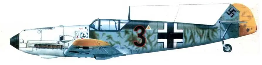 Me 109Е4 из IJG 51 начало августа 1940 года северная Франция Типичный с - фото 127
