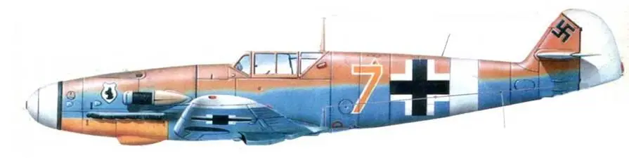Me 109G2trop желтая 1 из 9JG 77 Тунис весна 1943 года Стандартный - фото 130