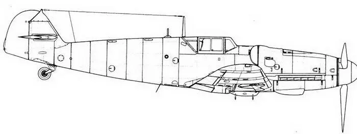 Me 109 G5U2 высотный вариант G6 с гермокабиной и системой GM 1 Me 109 - фото 28