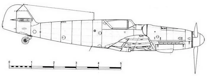 Me 109 G8 Me 109 G8 с закрытыми пулеметными бойницами Me 109 G12 - фото 30