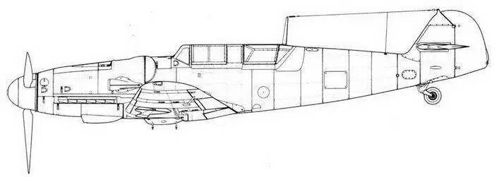 Me 109 G12 изготовлен из G6 Me 109 G12AS изготовлен на базе G5G6 с - фото 32