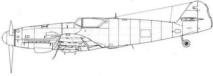 Me 109 G10R2 разведывательная версия со стандартным капотом тип 100 Me 109 - фото 44