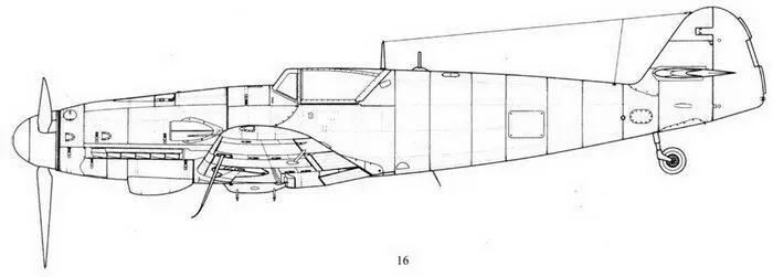 Me 109 G10 стандартный серийный Me 109 G10 раннего типа Me 109 G14 - фото 45