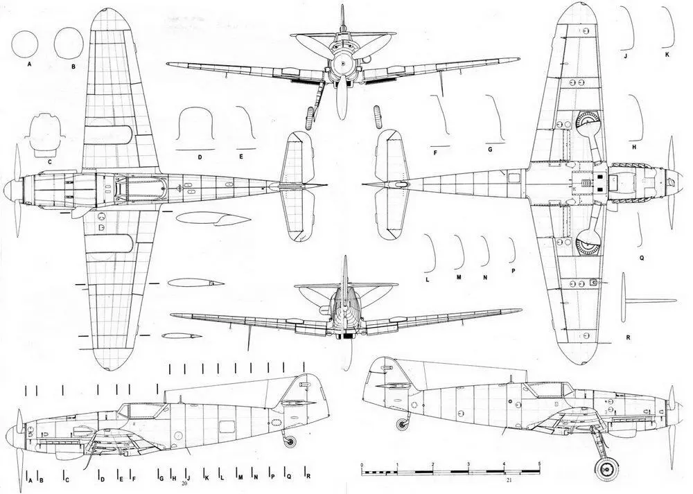 Me 109 G10U2 стандартный серийный с капотом тип 100 Me 109 G14 Другая - фото 52