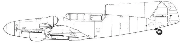 Bf 109G12 Первый прототип Me 109G12 создали на базе одного из - фото 102