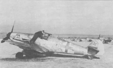 Me 109G6 желтая 8 позднего выпуска из IJG 27 лето 1944 года Белый руль - фото 128