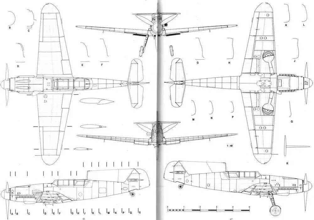 Me 109 G12 учебнотренировочный самолет на базе G2 Me 109 G2R1 прототип - фото 151