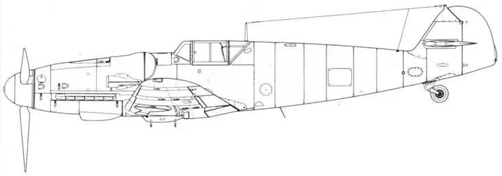 Me 109 G6 поздних серий осенизимы 1943 г Me 109 G14 стандартный вариант - фото 154