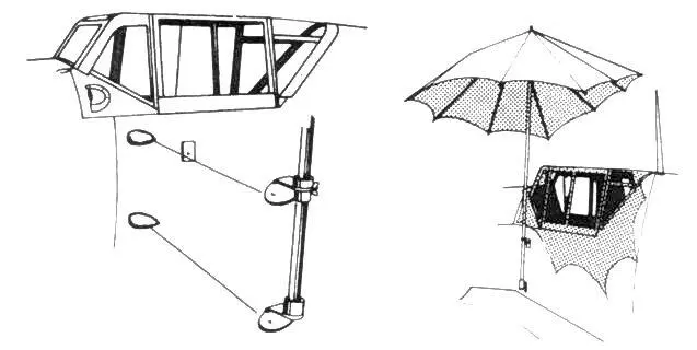 Держатели для зонтика на тропических G2 Me 109G2 командира эскадрильи из - фото 3