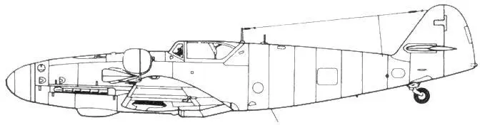 Bf 109G6 позднего типа с высоким килем стандартный киль высокий киль - фото 91