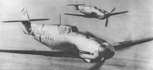 Пара Me 109F4trop над Африкой Бортовой номер самолета РКНХ африканский - фото 69