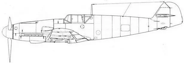 Me 109 F1F2 ранних серий Me 109 F2 с нестандартным остекленением фонаря - фото 70