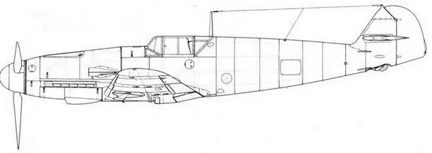Me 109F типовой вид Fl F2 и F3 Me 109 F2 с командирской радиостанцией - фото 72