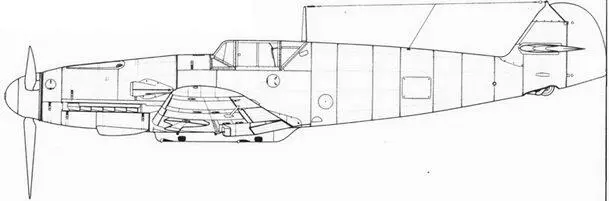 Me 109 F4B с пилоном ЕТС 50 Vlld для четырех 50кг бомб Me 109 F4R6 - фото 76