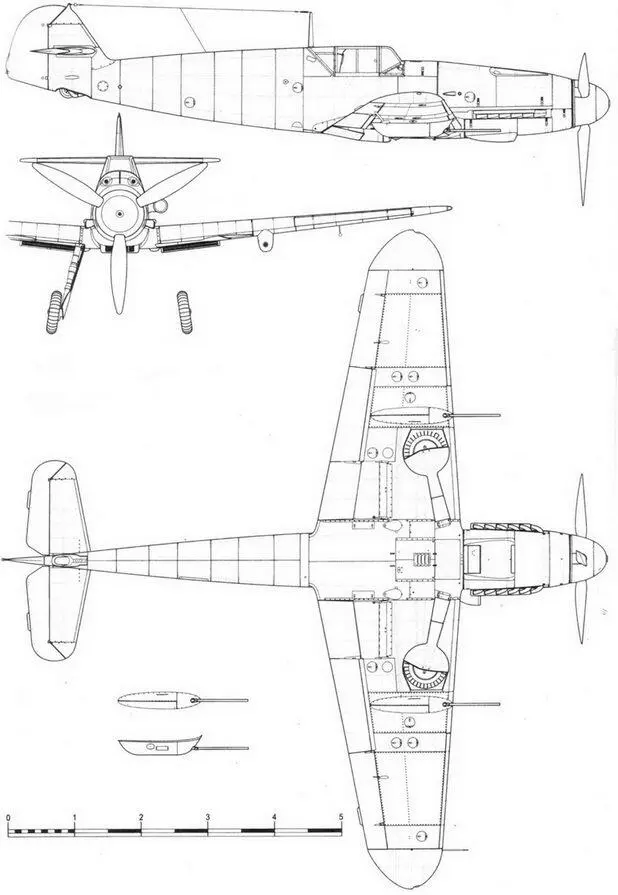 Me 109 F4R6 выпуска веснылета 1942 г с MG 15115 в подкрыльевых гоyдолах - фото 77