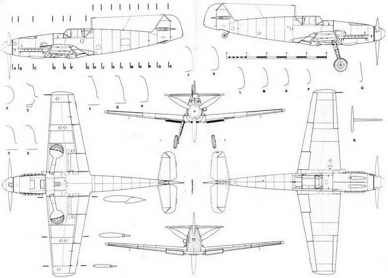 Me 109 V23 один из первых прототипов Me 109F Me 109 F4 ранний серийный - фото 79