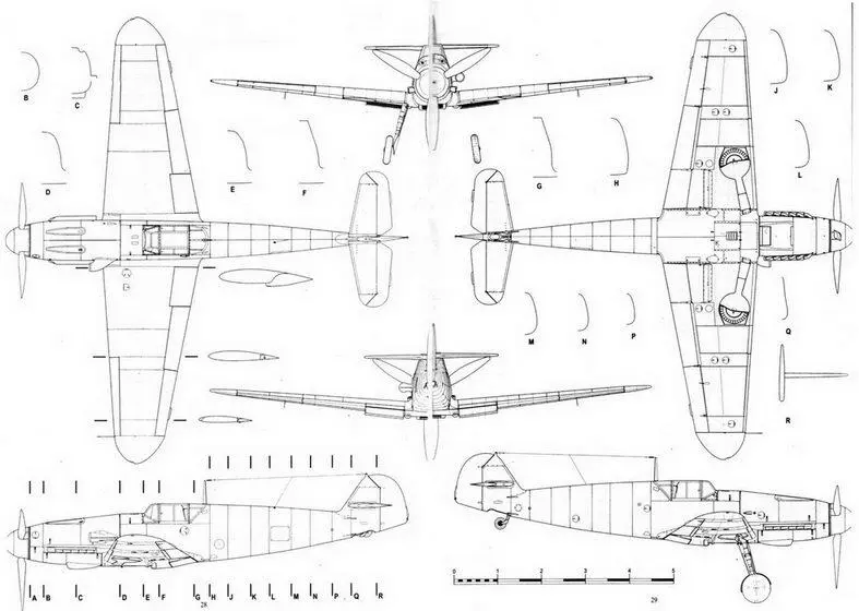 Me 109 F4 ранний серийный вариант Me 109 V23 один из экземпляров - фото 80